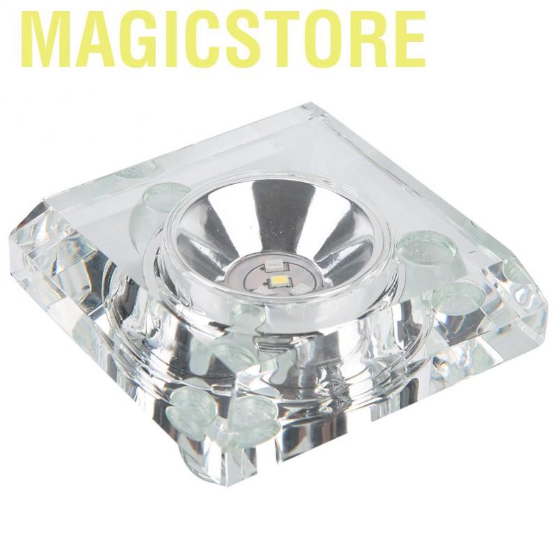 giá đỡ điện thoại hình viên pha lê 3D dáng vuông có đèn Led 7 và dây cáp cổng USB dùng để trang trí