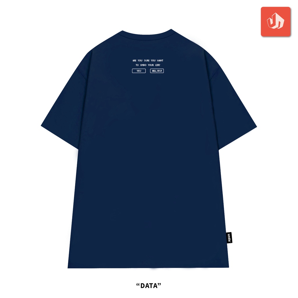 Áo Thun Unisex Undo Data Màu Xanh Navy 100% Premium Cotton - Local Brand Chính Hãng