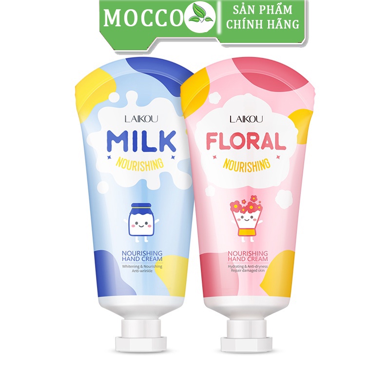 Kem Dưỡng Da Tay Chiết Xuất Sữa Giúp Dưỡng Ẩm Và Làm Mềm Trắng Da Tay Laikou 50g Nội địa trung