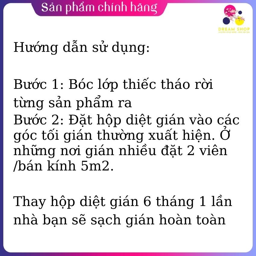 Thuốc diệt dán EARTH-CHEM vỉ 12 viên, Nhật Bản nội địa, dreamshop.vn