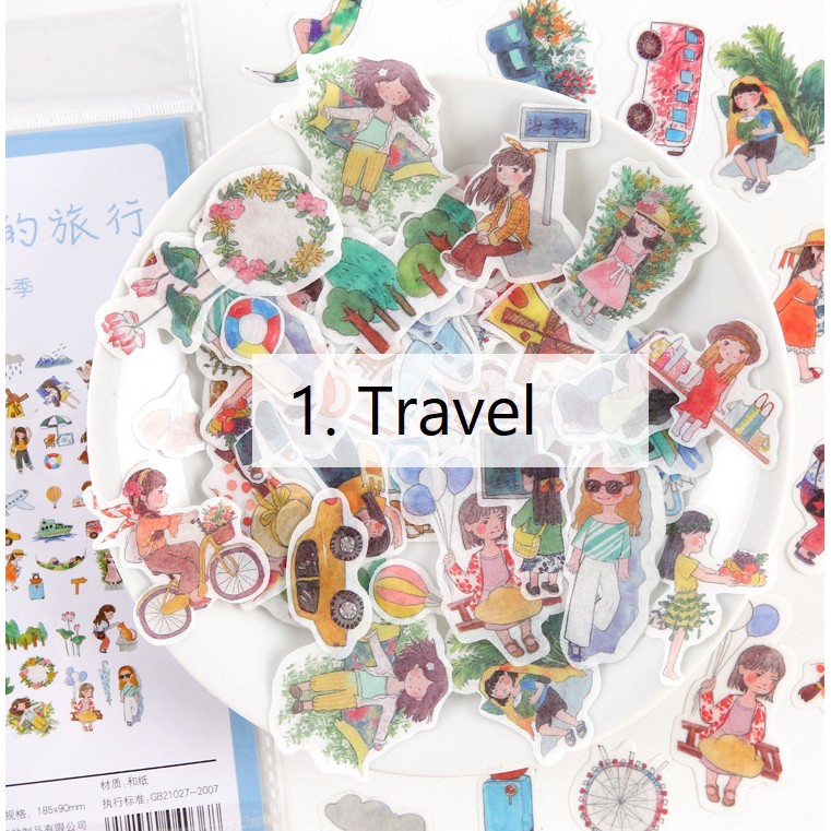 Set 30-80 sticker trang trí planner STG075