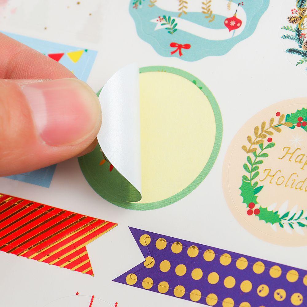 PISTA Nhãn Dán Trang Trí Giáng Sinh Tự Dính DIY