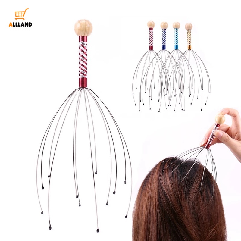 Dụng Cụ Mát Xa Đầu Giảm Căng Thẳng Màu Sắc Ngẫu Nhiên