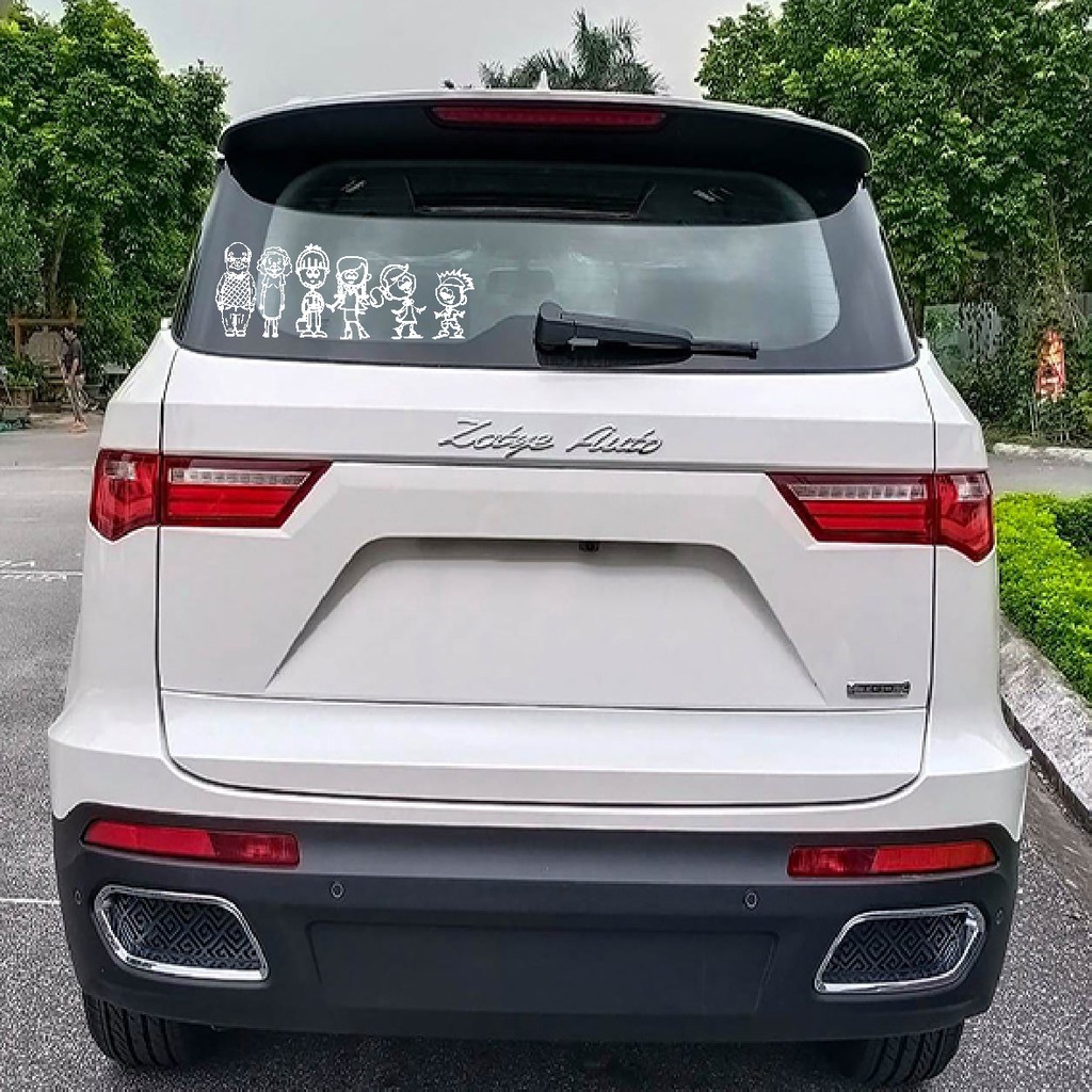 Tem xe hơi, sticker, tem xe gia đình độc đáo nhiều mẫu