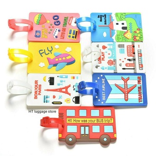 [Hàng đẹp] Thẻ bảng tên hành lý vali họa tiết bắt mắt nhiều màu sắc chống thất lạc