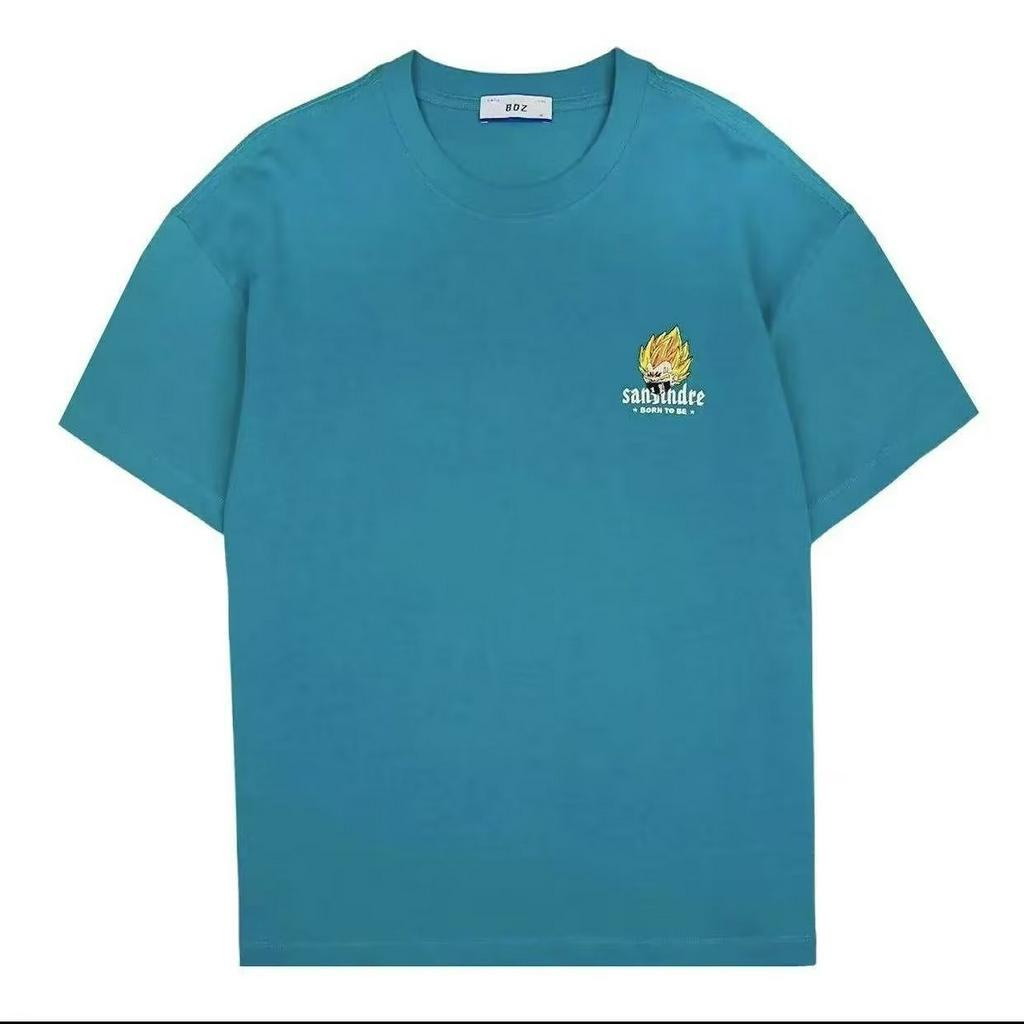 Áo Thun Tay Ngắn Cổ Tròn In Họa Tiết Hoạt Hình 4 Màu Tùy Chọn Thời Trang Mùa Hè Cho Nam M-5XL