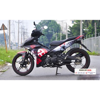 Tem trùm exciter 150 samurai đỏ đen, độ team decal xe ex dán đời 2015-2020
