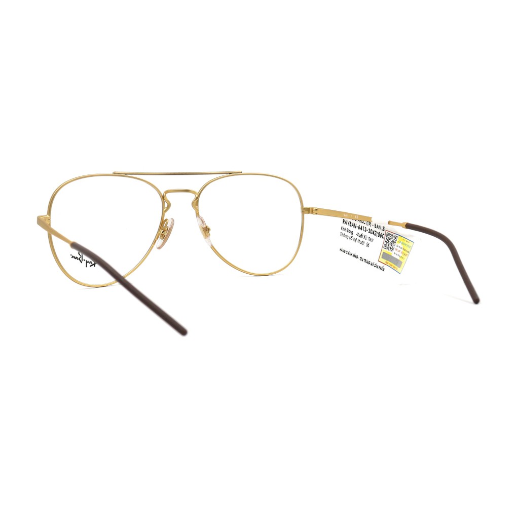 RB6413-Gọng kính nam nữ Rayban chính hãng (56-17-140), thiết kế dễ đeo bảo vệ mắt
