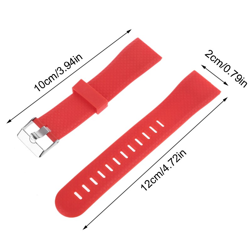 Dây Đeo Thay Thế Bằng Silicone Cho Đồng Hồ Thông Minh 116 Plus