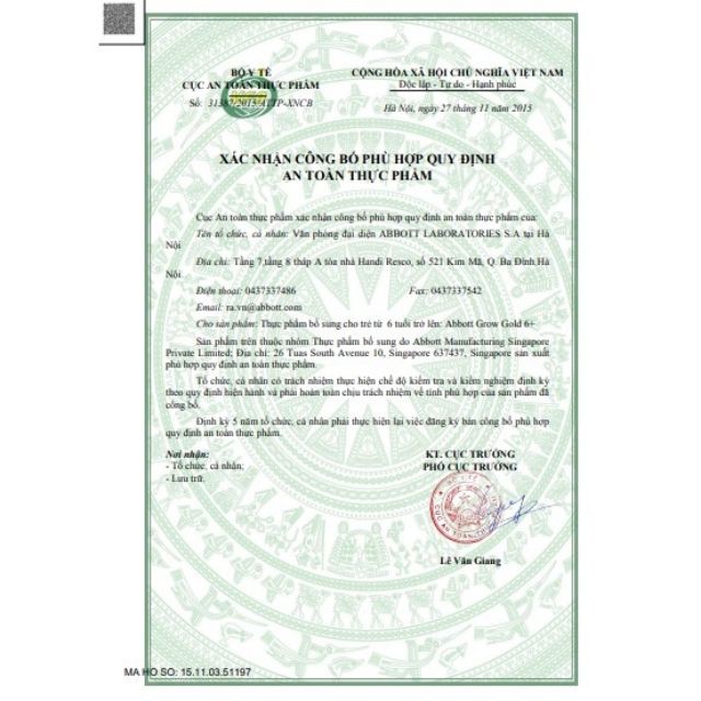 Sữa Abbott Grow gold 6 + 900g