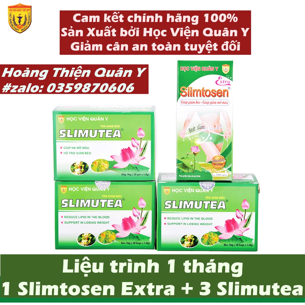 Bộ Giảm Cân 1 Slimtosen Extra + 3 Trà Slimutea HVQY