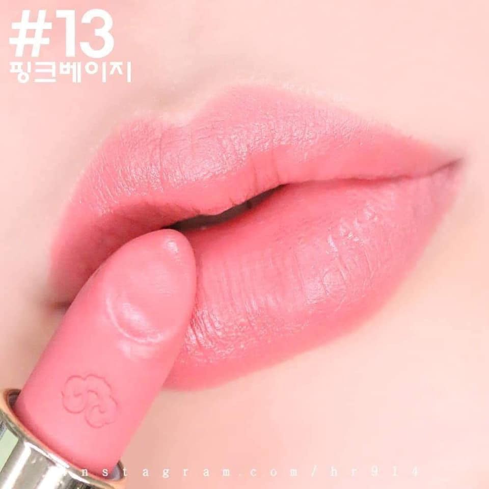 Xả hàng Son lì Hoàng cung Whoo Velvet Lip Rouge mini màu 13 hồng nude (Pink beige)/ món quà ý nghĩa/ Ohui chính hãng