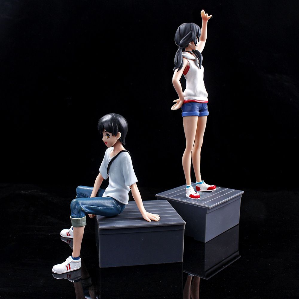 Đồ chơi mô hình nhân vật Morishima Hodaka/ Amano Hina bằng nhựa PVC