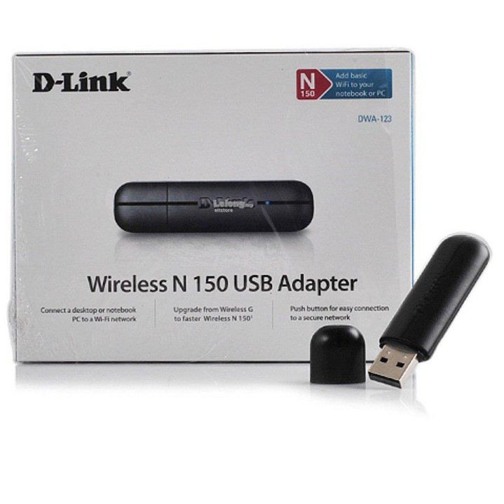 Bộ Thu Sóng Usb WiFi DLink DWA 123 Chuẩn N150Mbps ,Hàng Chính Hãng