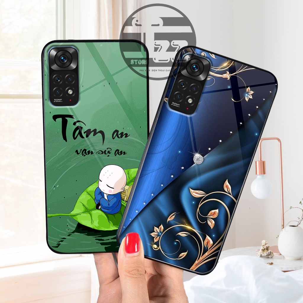Ốp lưng KÍNH Xiaomi REDMI NOTE 11 4G/  NOTE 11S / REDMI NOTE 11 PRO 5G in hình TÂM AN VẠN SỰ AN-TÀI LỘC -SIÊU RẺ-BỀN-ĐẸP