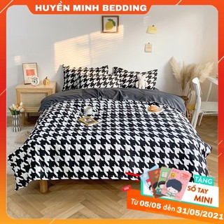 Bộ chăn ga gối roma polly cotton cao cấp - bộ chăn ga gối đệm 5 món