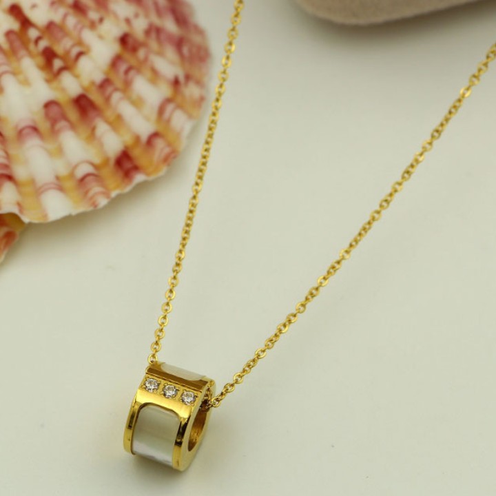 Dây Chuyền Khuyên Tròn Titan Không Đen TT 1204