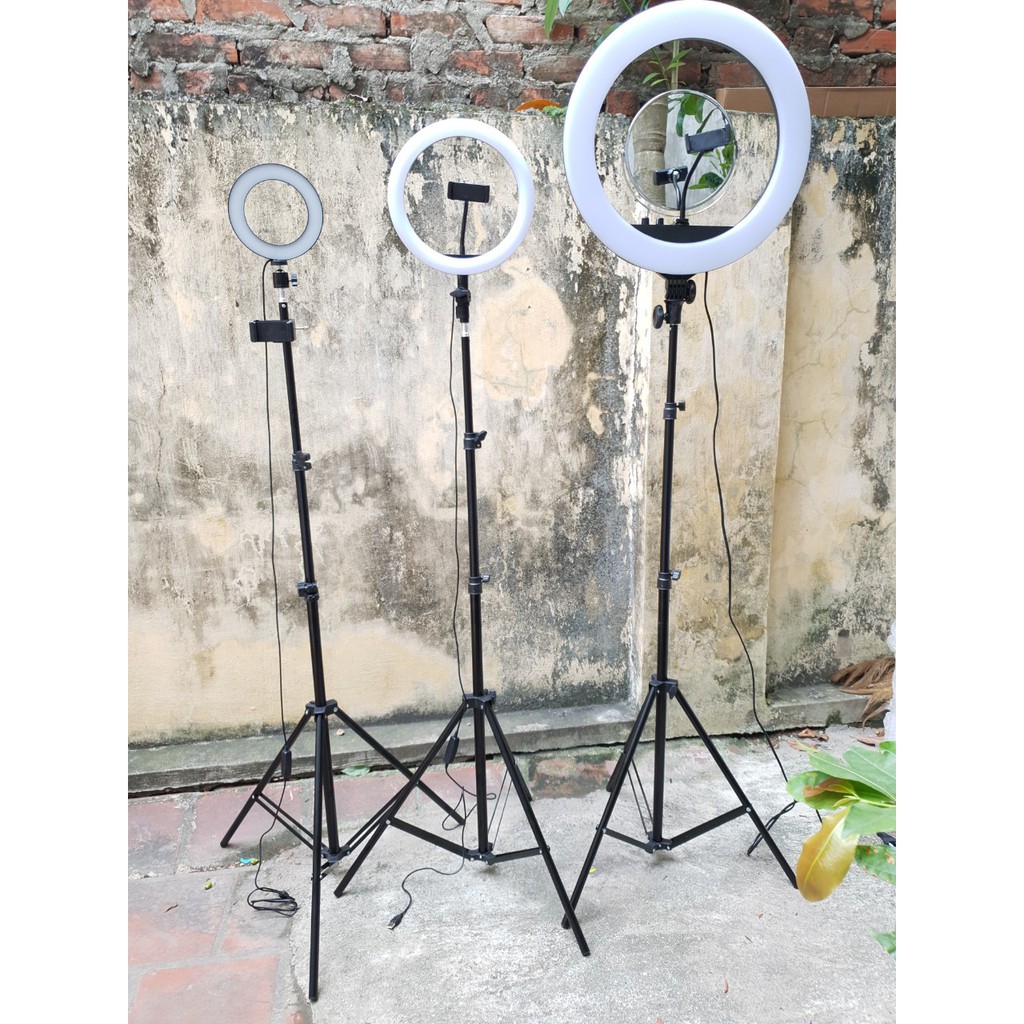Bộ Đèn hỗ trợ bán hàng - livestream - make up- phun xăm - chụp hình- spa Size 46cm kèm gương