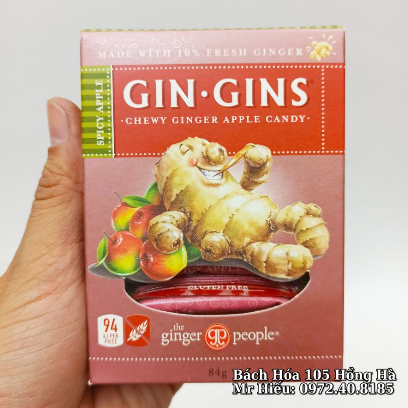 [T4/2022] Kẹo gừng Gin Gins hộp 84g