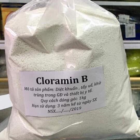 [túi 1kg] Bột khử trùng, kháng khuẩn Cloramin B 25%