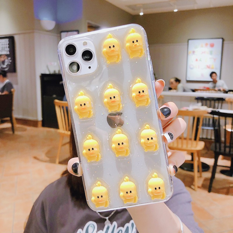 Ốp Điện Thoại Mềm Hình Chú Vịt Vàng Đáng Yêu Cho Iphone 11 Apple 8 Plus / 7 P / X / Xr Ixs Max | BigBuy360 - bigbuy360.vn