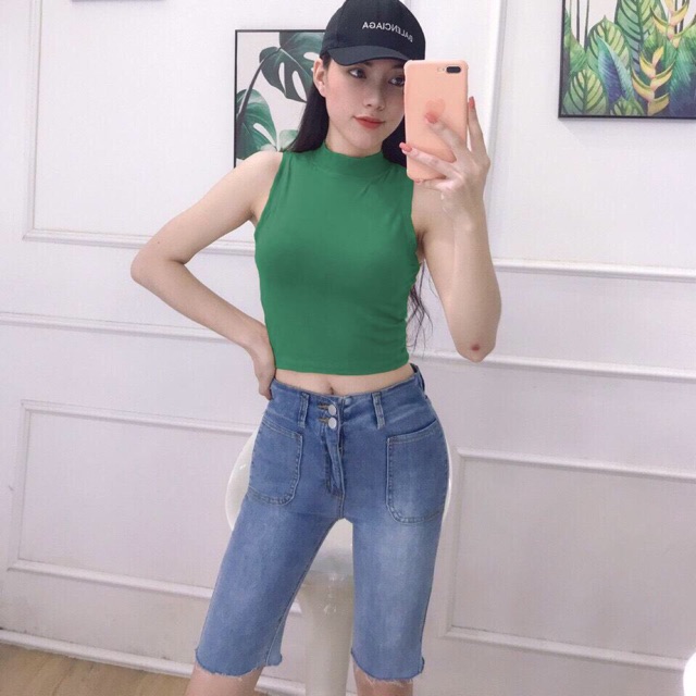 Áo 3 lỗ ngược cổ cao