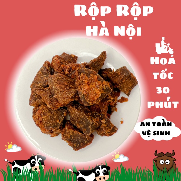 Khô bò viên Rốp Rốp 200gr - Hũ 600ml - chuẩn thịt bò thật 100% - ăn vặt chanh xả , ăn vặt tốt cho cơ thể dumbum