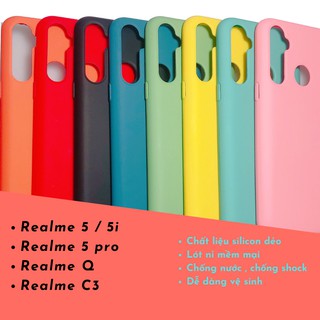 Ốp lưng chống bẩn Realme 5, Realme 5i, Realme 5 Pro, Realme Q, Realme 3 Pro silicon dẻo VieCase