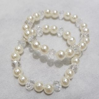 Vòng tay hạt tròn trắng ngà