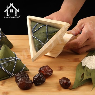 Khuôn làm bánh BAMBOO HOME, khuôn gỗ làm bánh hình tam giác thủ công nhanh chóng tiện lợi