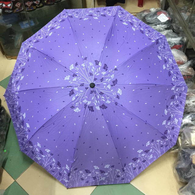 Ô dù hoa 2 mặt gấp 3 loại to chất đẹp( giao màu ngẫu nhiên)