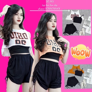 Set bộ áo tanktop 3 món