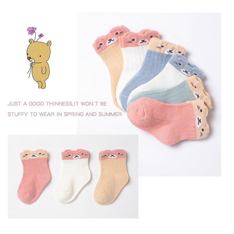 Set 2 đôi tất len - vớ len cao cổ nhiều màu sắc, họa tiết xinh xắn cho bé trai và bé gái size từ 0 đến 3 tuổi