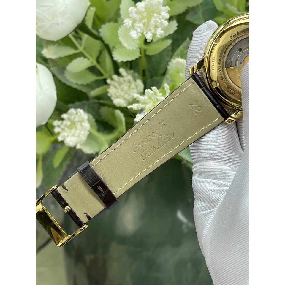 Đồng hồ nam Frederique Constants 40mm máy Automatic Thụy Sĩ, chống nước 100m, kính sapphire, dây da cao cấp
