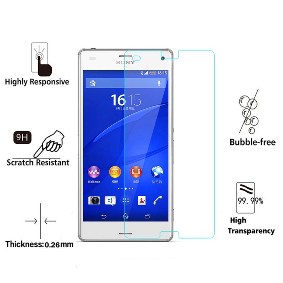 Sony Xperia Z3 Compact M55W D5803 D5833  Explosion-proof Tempered Glass Film