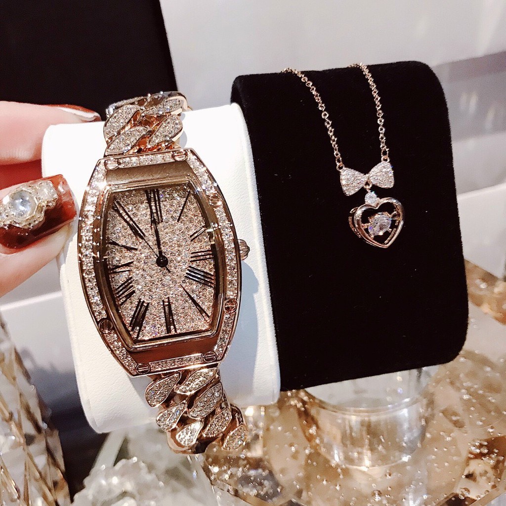 Đồng Hồ Nữ Davena Dây Mắc Xích Rose Gold 36mm Chính Hãng