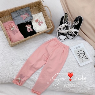 Quần Legging Chất Cotton Co Dãn 4 Chiều Chân Bo Tiểu Thư, Quần Bé Gái Unchi Store (V457)