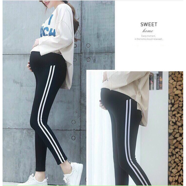 Quần legging bầu chất đẹp uni Hàn đẹp☘KO phải chất cotton CO GIÃN 4 CHIỀU, KO BAI - KO X