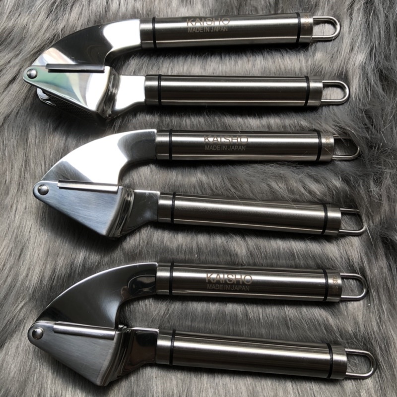 Ép tỏi Nhật hiệu kaisho chính hãng, inox 304 không rỉ, đủ bộ sử dụng, ép hoa quả, các thứ
