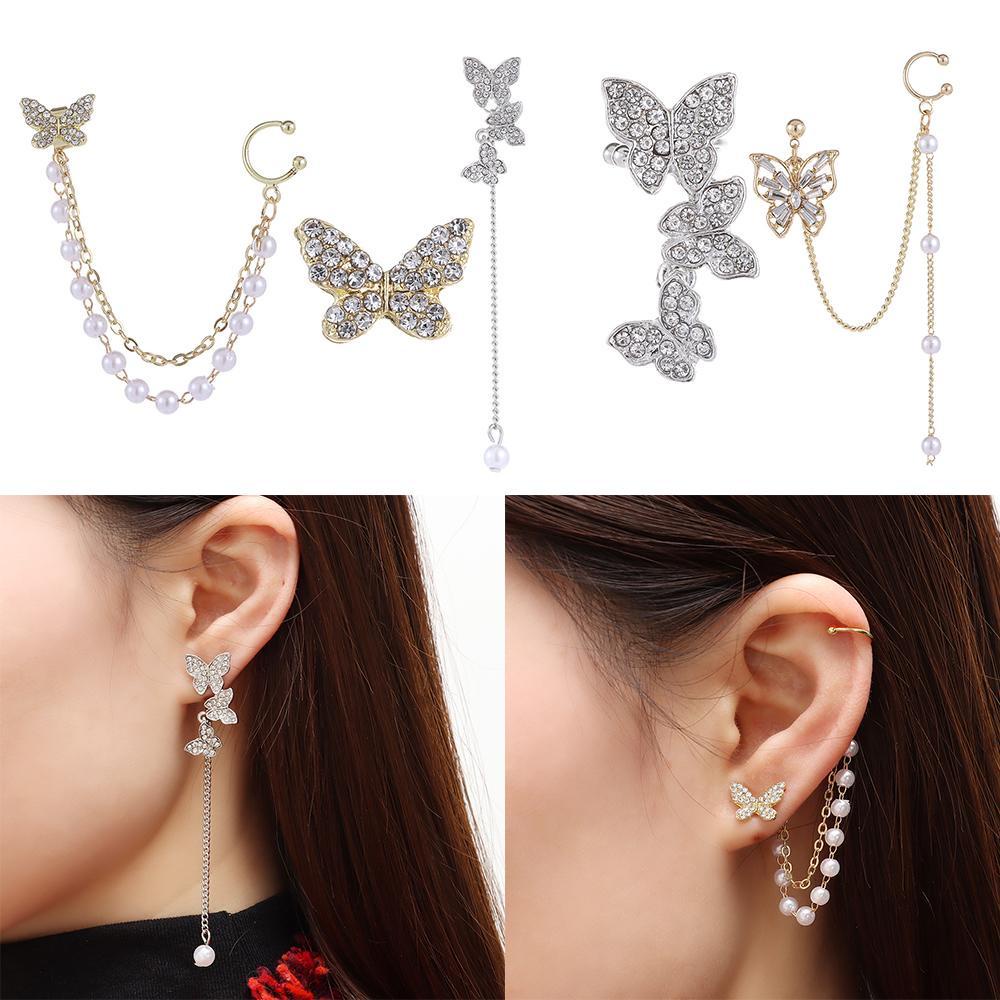Bông Tai HợP Kim HìNh BướM ĐíNh Đá Xinh XắN