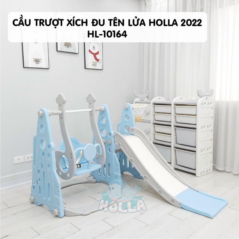 Cầu trượt xích đu Holla cho bé