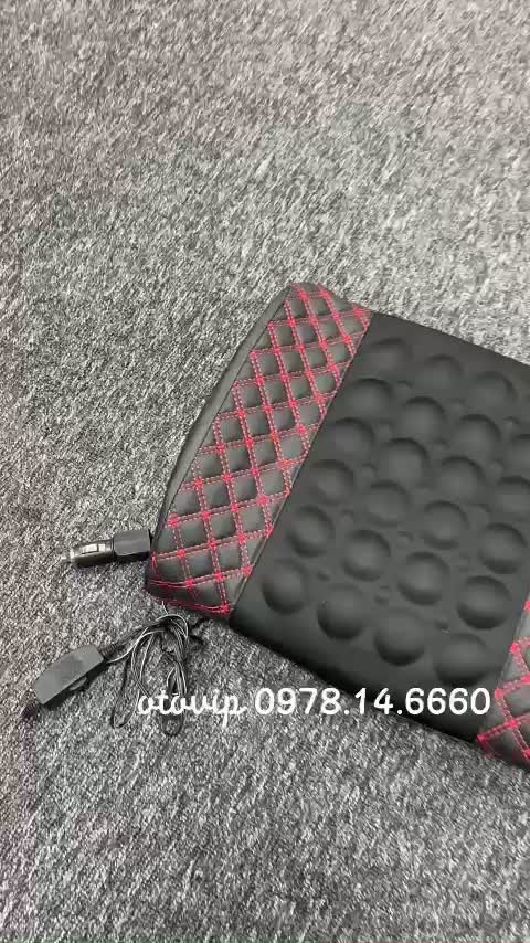 Đệm lưng massage ô tô đầu. Tựa lưng massa xe hơi.Gối tựa đầu da pu chống mỏi cổ vai gáy dùng cho xe hơi | BigBuy360 - bigbuy360.vn