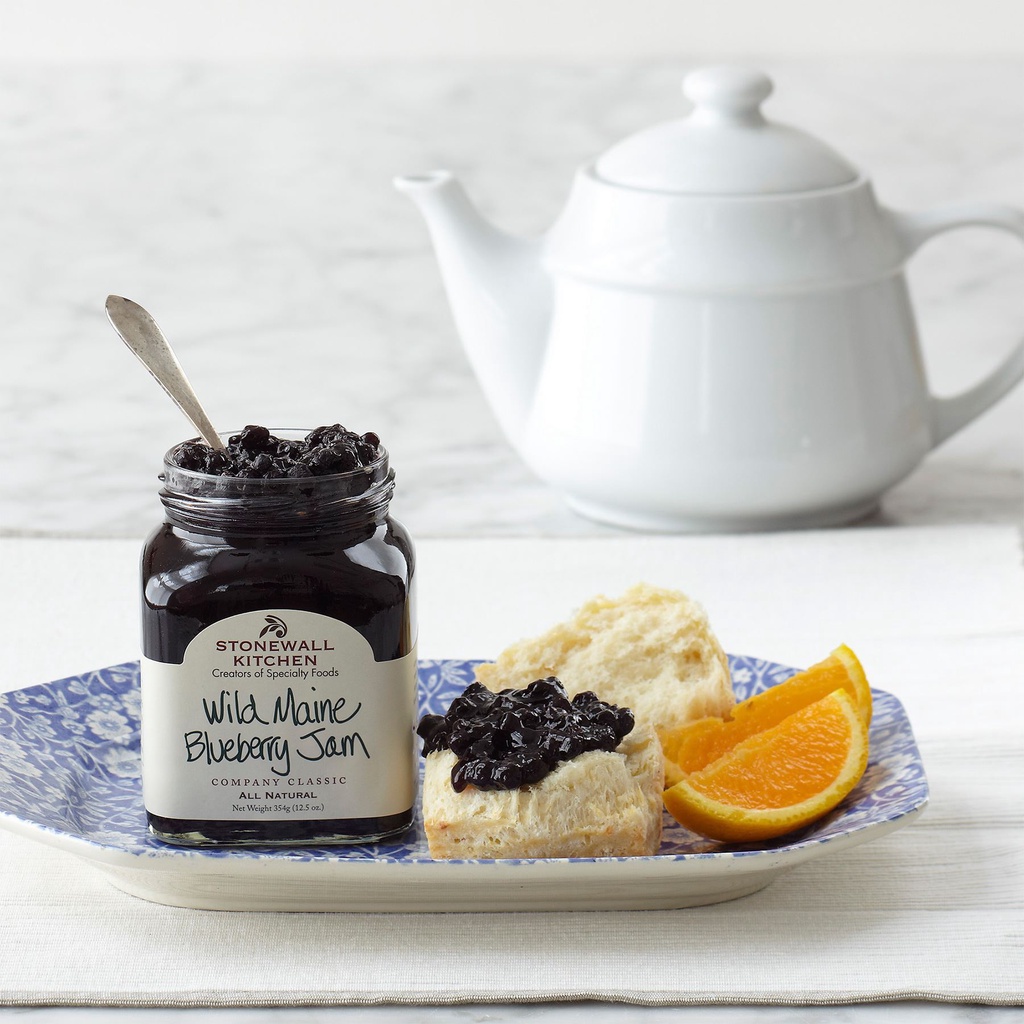 MỨT VIỆT QUẤT Stonewall Kitchen - Wild Maine Blueberry Jam, Non GMO, Gluten Free, 354g (12.5 oz)