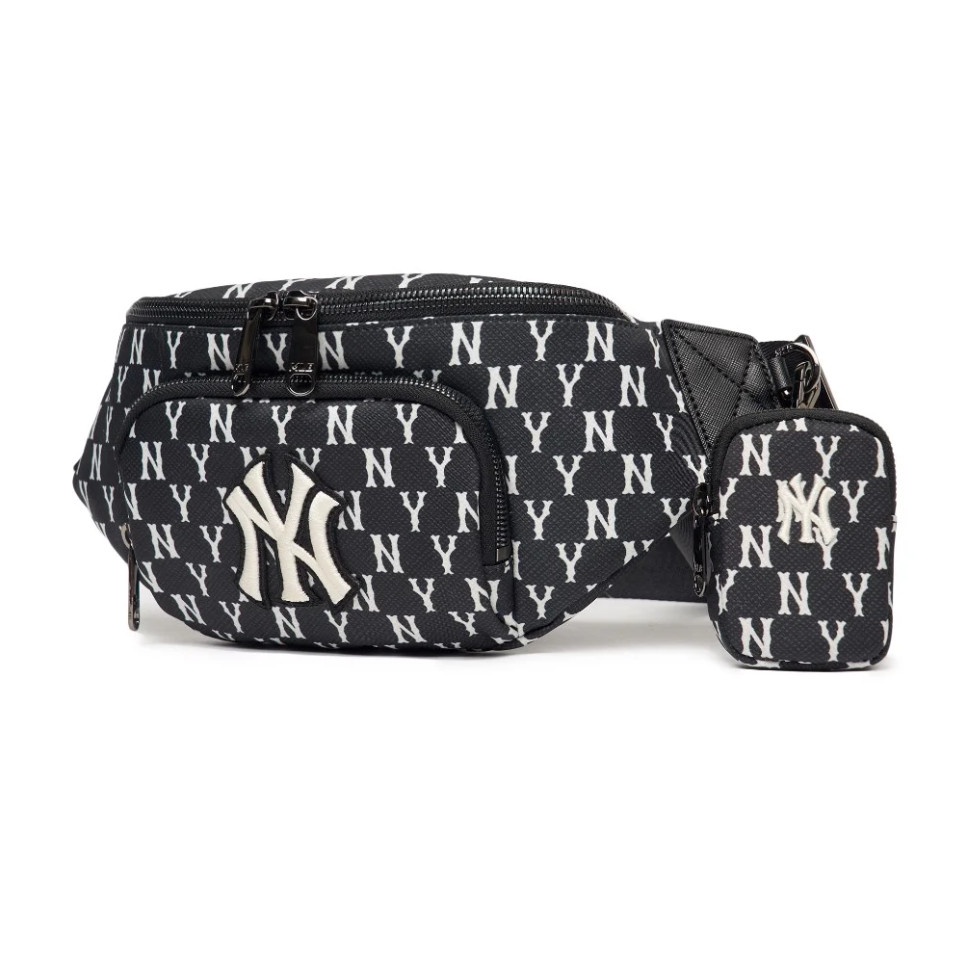 Túi Đeo Chéo MLB Korea - MONOGRAM HIP SACK NEW YORK YANKEES - 3AHSM012N-50BKS - Có sẵn hàng