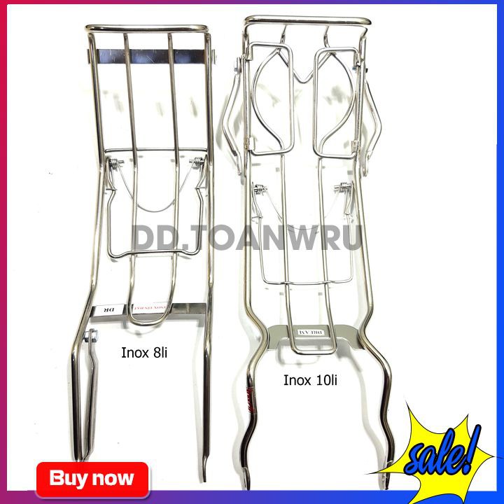 Baga giữa gắn xe máy Dream inox 8li