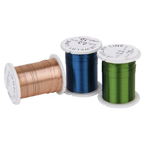 10 Rolls of Copper Wire Beading Thread Cord for DIY Jewellery Making Mixed Color---0.3mm