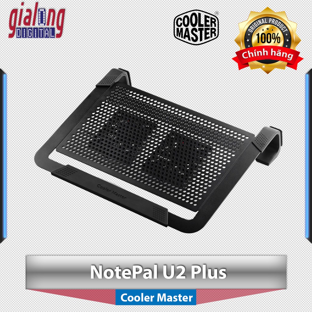 ▼Đế tản nhiệt Laptop Cooler Master NotePal U2 Plus dùng cho máy tính xách tay