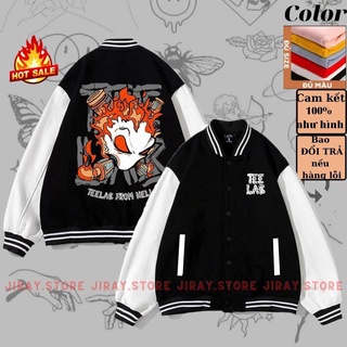 Áo varsity jacket - áo khoác bomber cardigan 4 màu teelab - jiray.store
