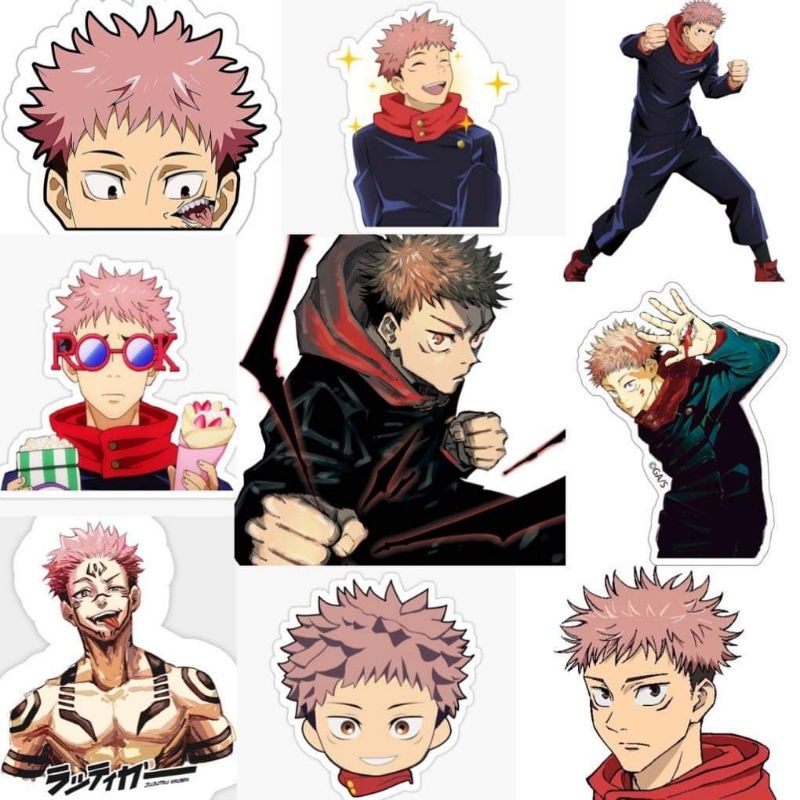 10-60 hình dán Stickers Yuji Itadori - Jujutsu Kaisen decal