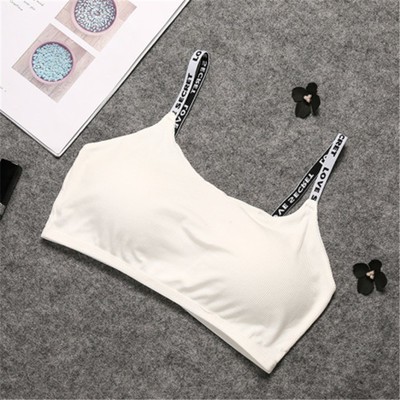 Áo bra, áo tập gym (mút liền, khuy cài sau) dây chữ secret love 302 - Bra letter sport yoga